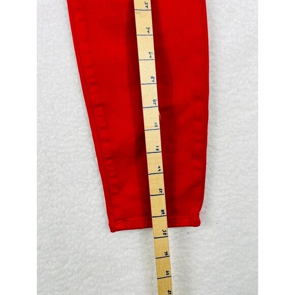 L’Agence Margot High Rise Ankle Skinny Jeans Women’s Size 27 Red Stretch Denim - Picture 4 of 8